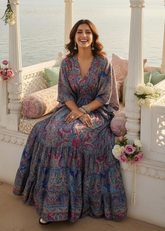 Sky Light Kaftan Maxi Dress