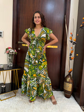 Tied-Up Wanderlust Maxi - Lime Lush