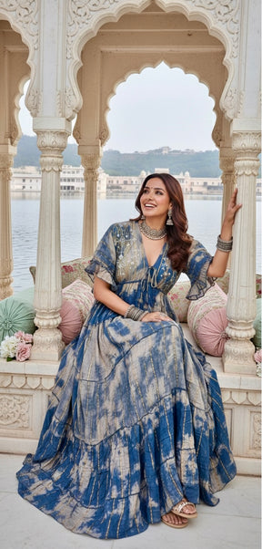 Two Shade Kaftan Maxi Dress