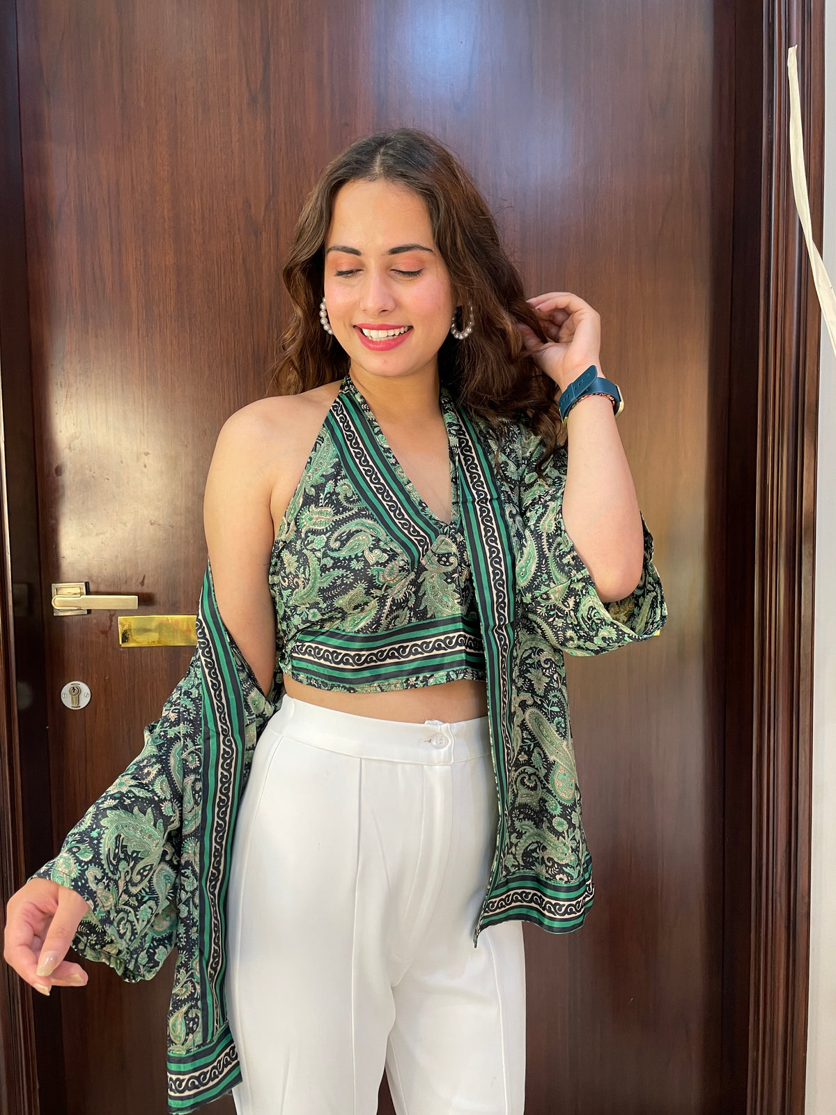 Kimono and Halter Set - Forest Fern
