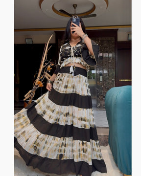 Hand Embroidery Featured Frill on the Way Co-ord Set
