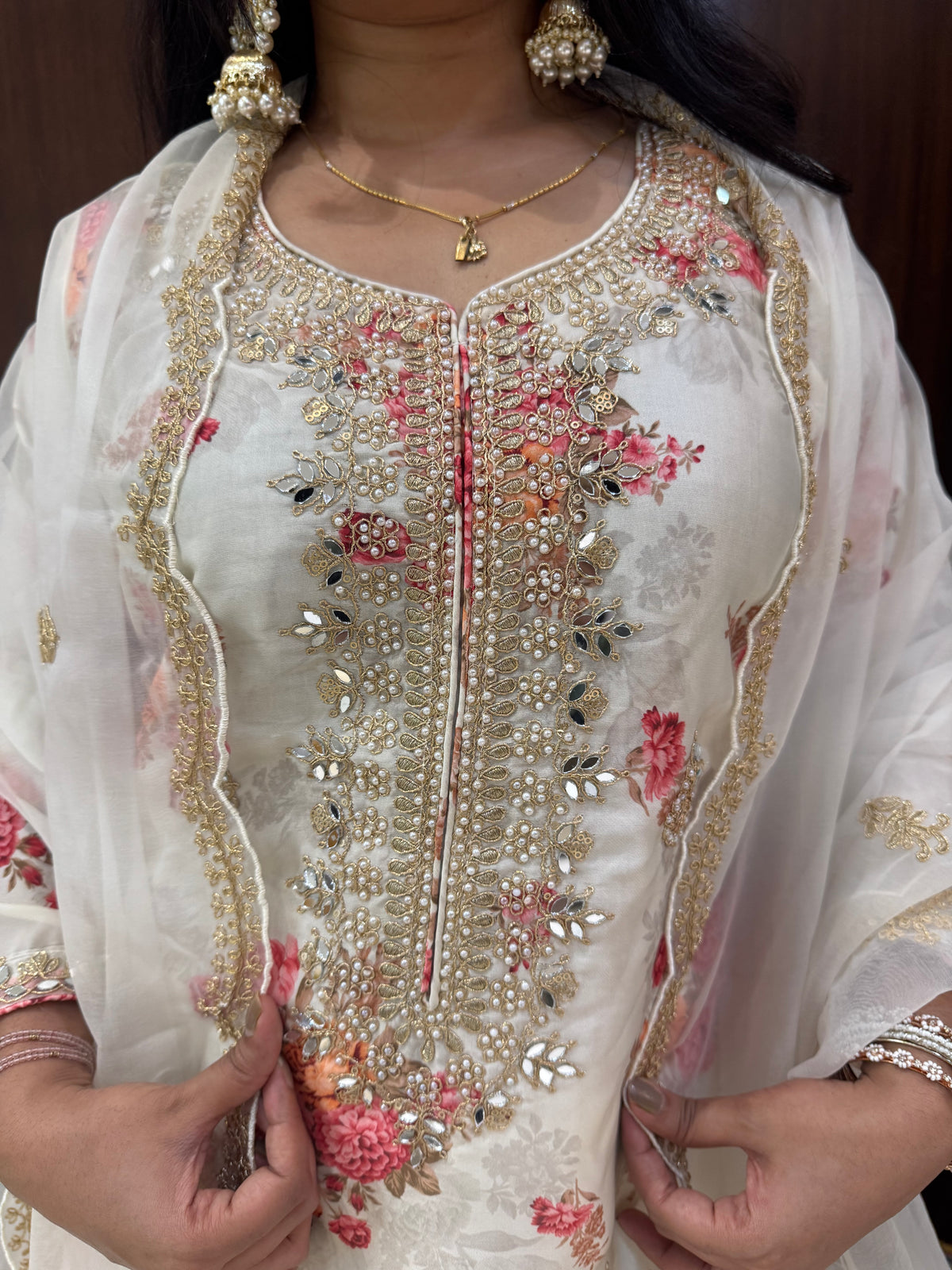 SitaraPhool – Mirror & Zari Work Kurta Set