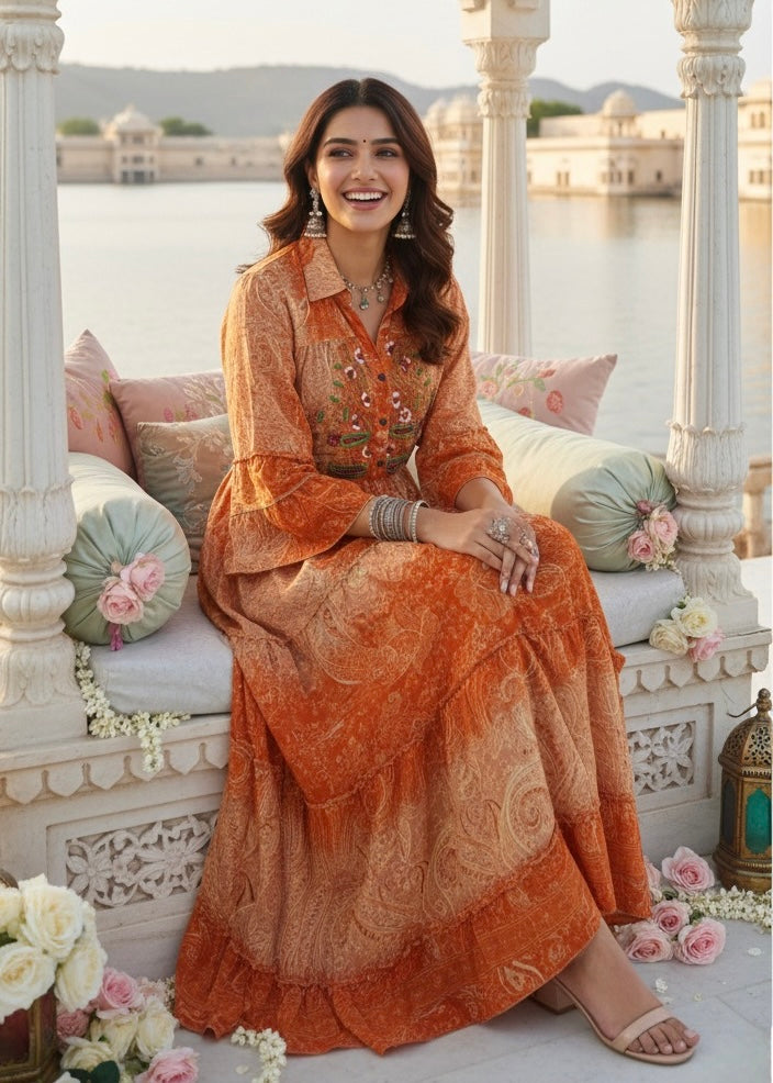 ⌛️Low Stock- Glow and Light Boho Maxi Dress