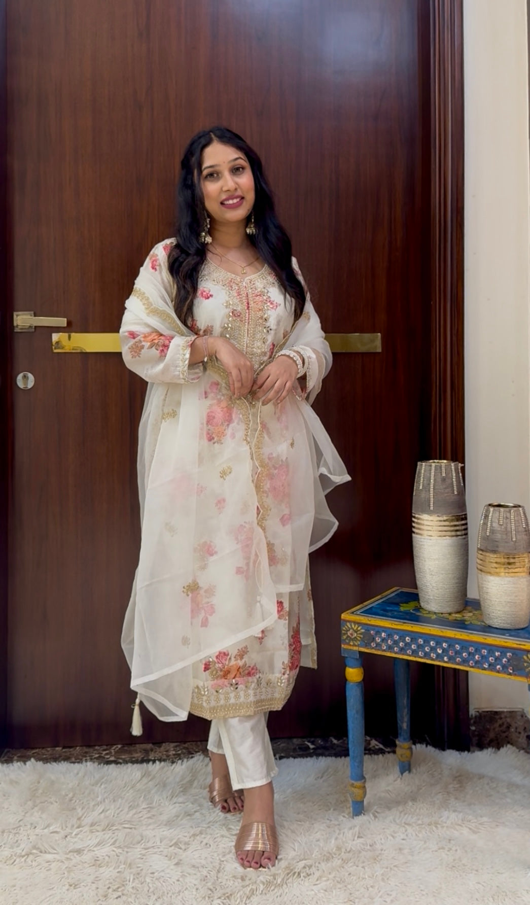 SitaraPhool – Mirror & Zari Work Kurta Set