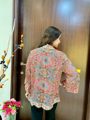 Kimono and Halter Set in Multicolor