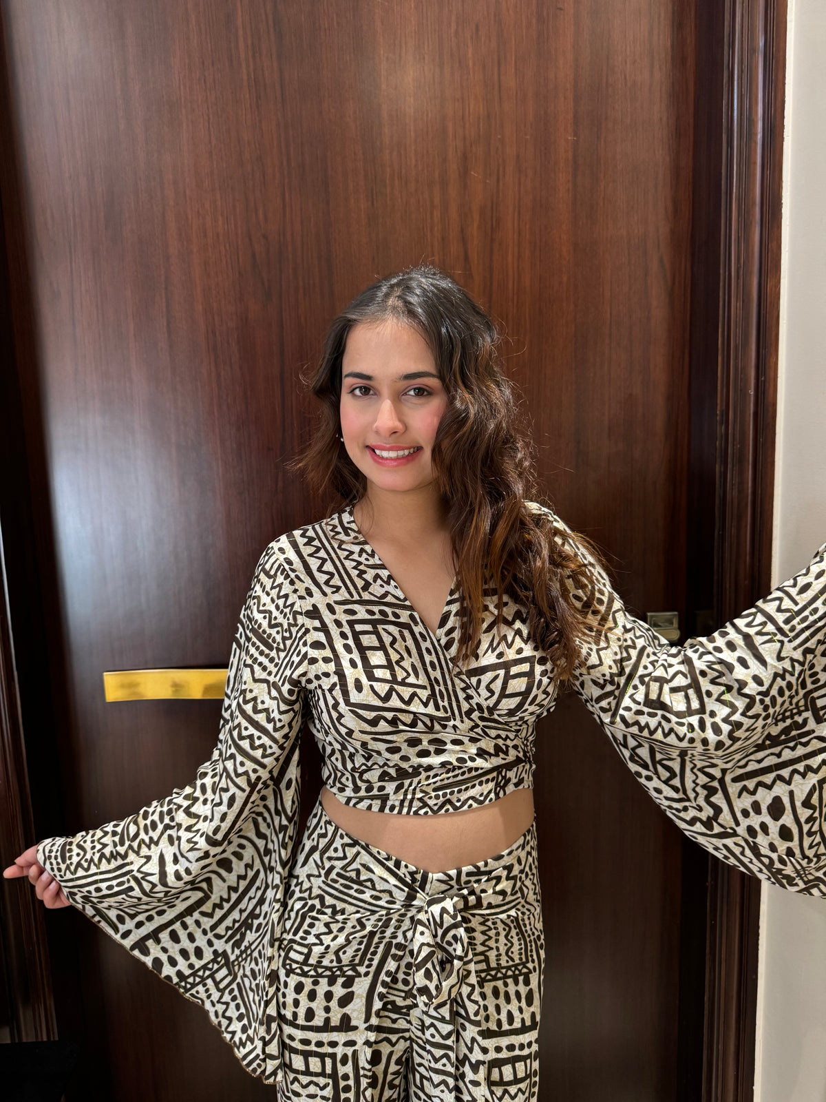 Boho Printed Wrap Top - Cocoa Creation