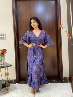 Boho Belle Maxi Dress - Lavender Haze
