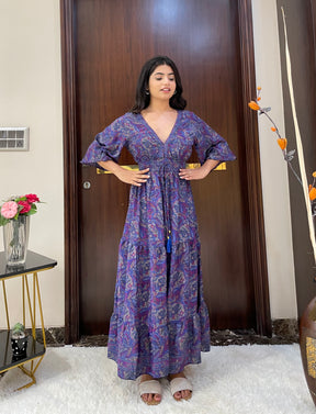 Boho Belle Maxi Dress - Lavender Haze