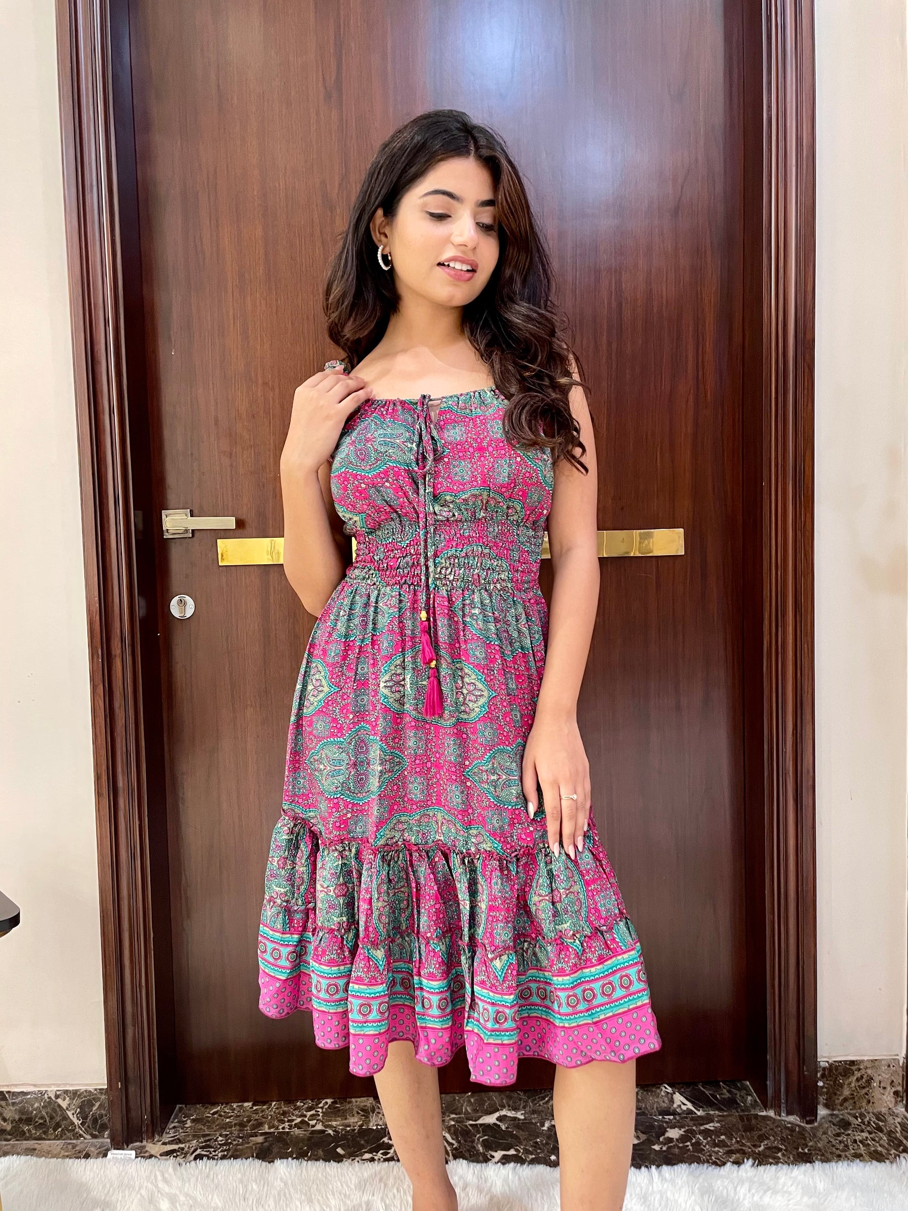 enchanted garden mini dress Manifesting the bouquet in this fit