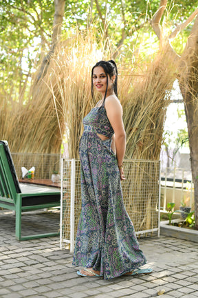 Cut Out Pattern Bohemian Maxi Dress