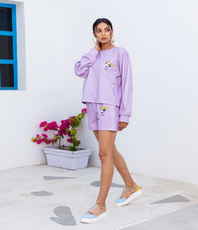 Powerpuff Purple Long T-shirt